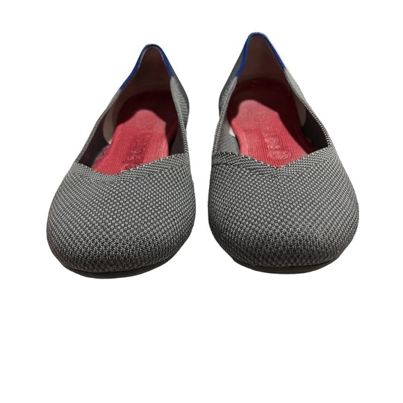 Rothy’s The Flat Slip On Ballet Shoes Gray Textile Size 8.5 Women’s - Picture 3 of 12